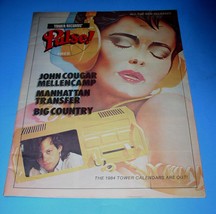 John Cougar Mellencamp Pulse Magazine Vintage 1983 Big Country Manhattan... - $39.99