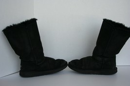 UGG Australia Classic Tall Sheepskin Boots 5229 BLACK Youth Girls 1 - £15.79 GBP