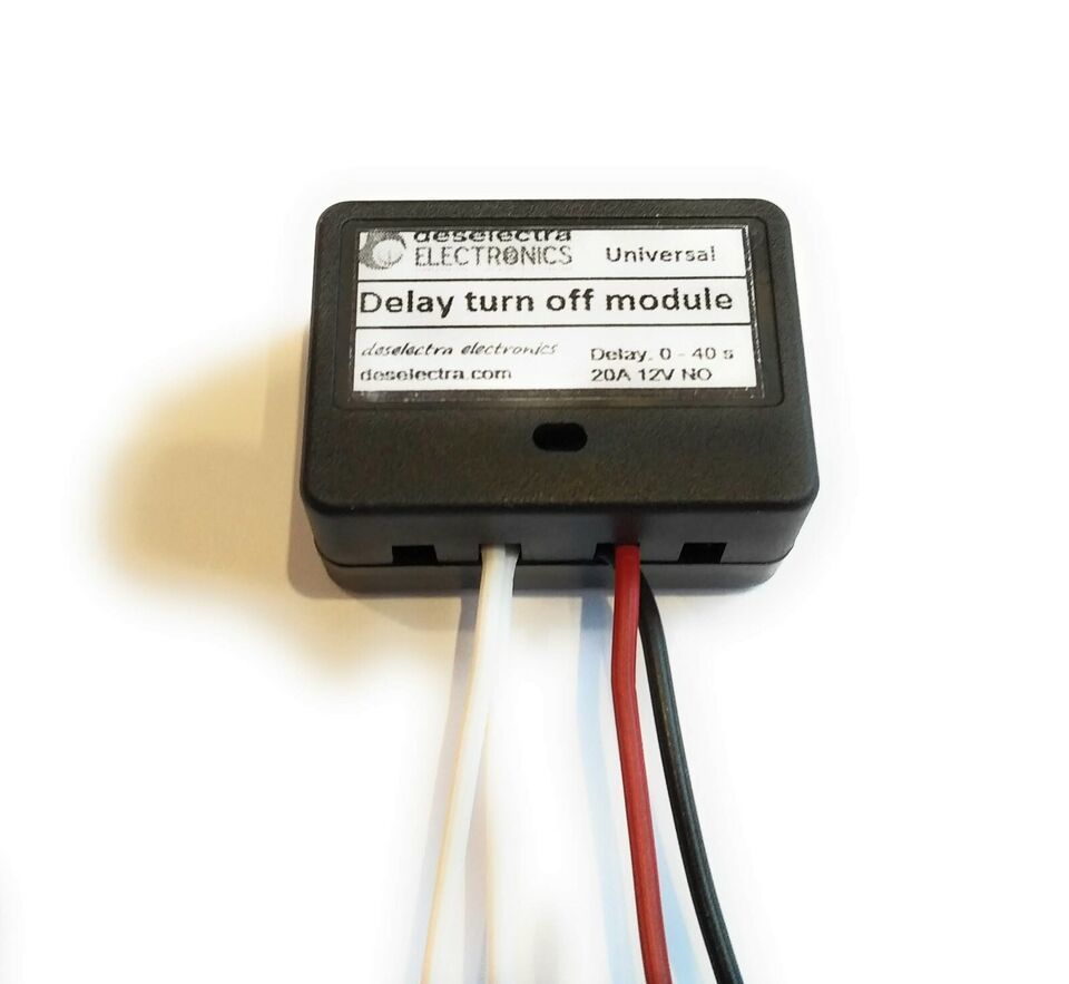 BOXED CAR TIMER SWITCH TIME RELAY 0 TO 40 SEC KIT 12V20A Delay OFF UNIVE... - $11.44