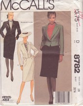 Mc Call&#39;s Pattern 8782 Size 10 Misses&#39; Jacket, Skirt In 2 Variations - £2.35 GBP