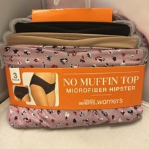Blissful Benefits Warner Microfiber Hipster Underwear No Muffin Top Panties - £12.56 GBP