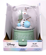 DISNEY MAGIC HOLIDAY GEMMY 5286365 6.3&quot; OLAF SNOW GLOBE W/SNOW &amp; MUSIC -... - $19.98