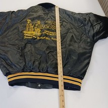 Vintage FRAILED Men's Black/Yellow Distressed Varsity Jacket Chest 52" image 8