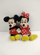 RARE Vintage  Disney Micky And Minnie Mouse Collectible Plush Toys Lot Of 2 - £36.75 GBP