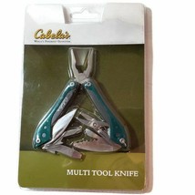 Cabela&#39;s Multi Tool Knife 7 Tools Stainless Steel Screwdrivers Scissors Saw NEW - £11.56 GBP