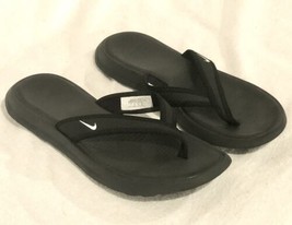 Nike Womens Size 7 Ultra Celso Black Thong Flip Flop Sandals 882698-002 - £19.46 GBP
