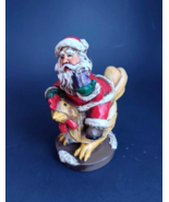 Christmas Santa On Chicken &quot;Santa Flew The Coop&quot; Lost Woodsman Folk Art ... - $17.77