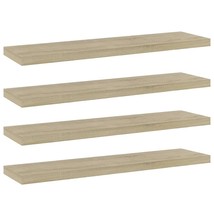 vidaXL Bookshelf Boards 4 pcs Sonoma Oak 15.7&quot;x3.9&quot;x0.6&quot; Engineered Wood - £40.62 GBP