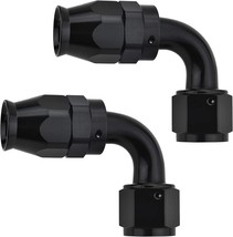 Evil Energy 6An Ptfe Hose End Fitting 90 Degree Black For Ptfe Hose Only... - $33.99