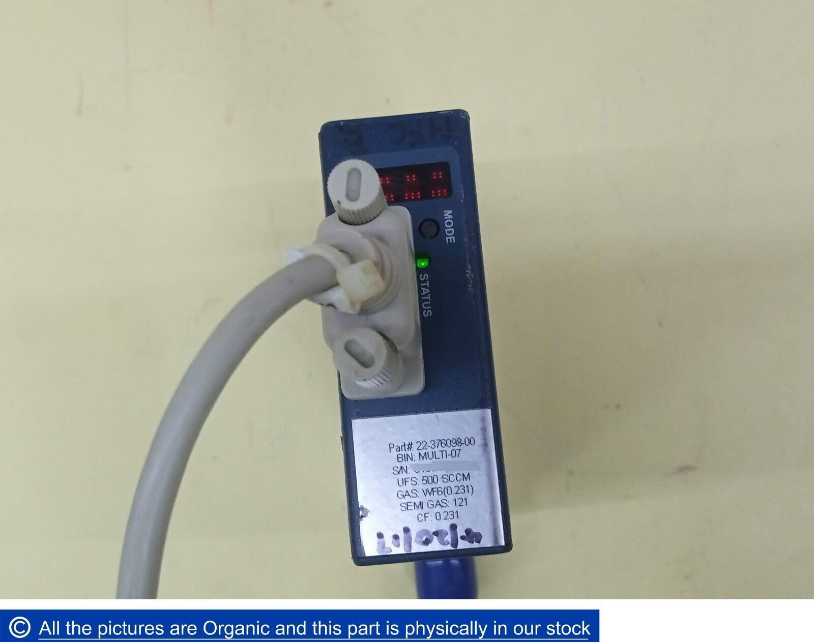 Aera FCPI981C4VX9TAA MFC 3000SCCM 22-376098-00 FW: 3.02 GAS WF6(0.231) C... - $399.00