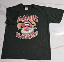 Vintage Muppets Mens Animal Christmas Season Beatings Shirt Size Large G... - $14.80