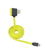 Reiko 39&quot; MICRO-USB Cable With Female Adapter - Retail Package -Yellow - £3.12 GBP