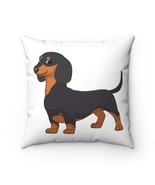 Dachshund Spun Polyester Square Pillow - £23.98 GBP