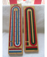 Two cribbage boards Hoyle #5022 and Bicycle (Taiwan), no boxes - $286.11 MXN