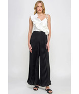 Women&#39;s Cami Asymmetrical Ruffle Detail Pleated Bottom Jumpsuit - €42,50 EUR