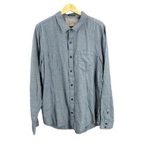 Toad&amp;Co Men’s Mixologist Shirt Blue Long Sleeves Checked Button Up Medium - £18.60 GBP