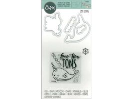 Sizzix Framelits w/Stamps and Dies:Love You Tons - £15.94 GBP