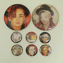 Culture Club Boy George Pin Button Vintage 1980s Pop Badge Pinback (Lot ... - $23.47