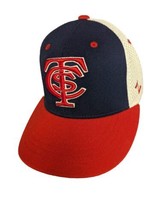 TCS Triple Crown Youth Cap Flex Z Hat Zephyr Baseball Blue Orange Embroi... - $19.68