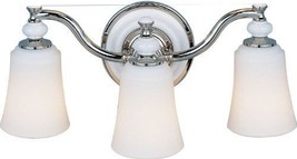 Murray Feiss VS8903-PN Kinsale 3-Light Vanity Strip, Polished Nickel &amp; G... - $46.44