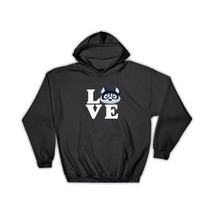 Love Husky : Gift Hoodie Siberian Dog Wolf Pet Canine Pets Dogs - £28.76 GBP