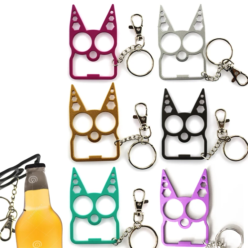 Multifunction Cute Cat Outdoor Tools Opener Screwdriver Keychain Outdoor Gadgets - £10.37 GBP+