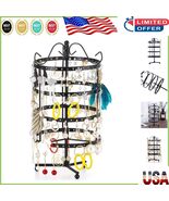 Black Metal Earring Holder with 144 Holes – Stylish 360-degree Display S... - $589.73 MXN