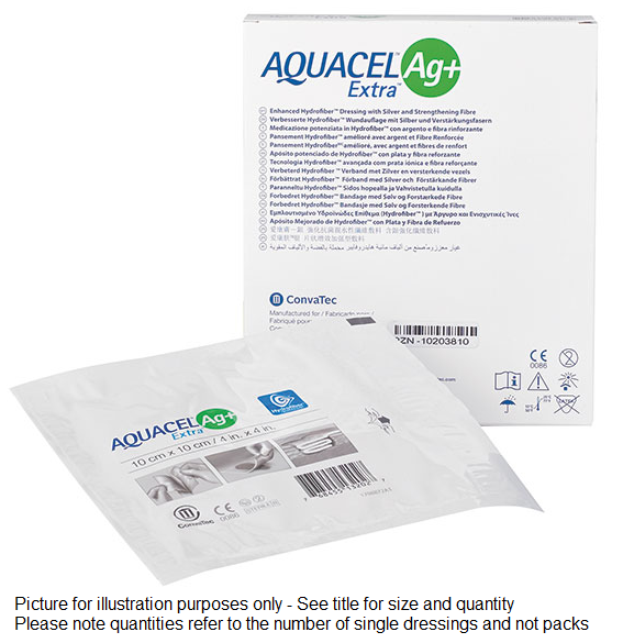 Primary image for Aquacel AG+ Extra Silver Hydrofiber Wound Dressings 20cm x 30cm