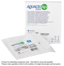 Aquacel AG+ Extra Silver Hydrofiber Wound Dressings 20cm x 30cm - £44.12 GBP