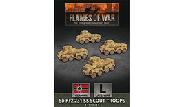 Sd Kfz 231 SS Scout Troops German Late Flames of War - £68.57 GBP