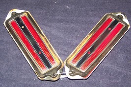 1971 CADILLAC COUPE DEVILLE RED MARKER LIGHT LENS HOUSINGS PAIR 1972 197... - £71.09 GBP