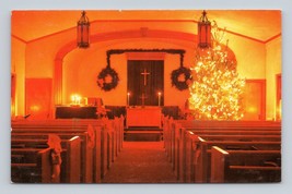 Cavalry Christian Church Christmas Chancel Covington VA UNP Chrome Postcard L15 - £4.06 GBP