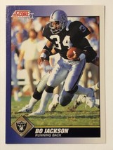 1991 Score #100 Bo Jackson Los Angeles Raiders NFL Football Card - £1.03 GBP