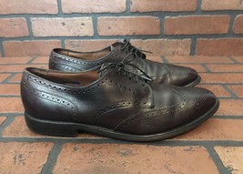 Allen Edmonds Concord Wingtip Oxblood Brown Leather Size 10 Made In USA - £47.61 GBP