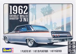 Chevrolet Impala Hardtop Level 4 Model Kit 1962 3-in-1 Kit 1/25 Scale By... - $46.38