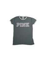 VS PINK Crewneck T-shirt Size Small Sage Green/White Great Condition - €8,40 EUR
