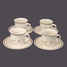 Four Royal Doulton Uplands LS1026 stoneware cup and saucer sets made in England. - £81.10 GBP