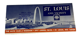 1969 AAA Auto Club Folding Paper Map of St Louis and Vicinity 30x35 Vintage - $10.95