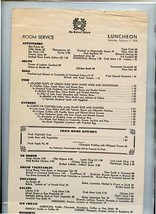 The Waldorf Astoria Luncheon Menu 1948 New York City  - £37.38 GBP