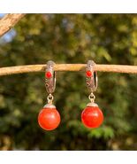 Elegant S925 Silver Design Hoop/Dangle Earrings | Certified A-Grade Natu... - €277,72 EUR