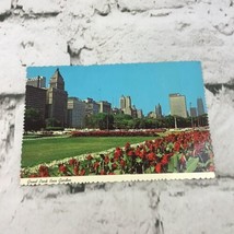 Vintage Postcard Grant Park Rose Garden Downtown Chicago Collectible Travel - £3.91 GBP