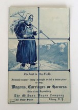Vintage advertising post card Milburn Wagon Co. Albany NY The Best in th... - £3.92 GBP