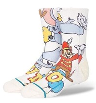 Stance Kids Travis Millard Dumbo Off White Crew Socks Youth L 3 - 5.5 NWT - £7.91 GBP