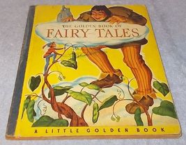  Little Golden Book of Fairy Tales #9 Blue Cloth Binding 1942 Winfied Hoskins  - £19.61 GBP