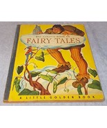  Little Golden Book of Fairy Tales #9 Blue Cloth Binding 1942 Winfied Ho... - $34.10 CAD
