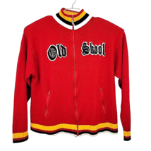 Old Skool Mens Sweater Size 4XL Spell Out Red Full Zip Y2K - £22.96 GBP