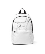 Labrador Retriever Backpack, Unisex Fabric Backpack - $913.89 MXN