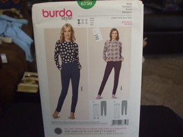 Burda 6750 Misses Pants in 2 Styles Pattern - Size 8-18 - $10.36