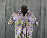 Vintage Hawaiian Shirt -  Hut and Hula Pattern by Rainbow Hawaii - Men&#39;s... - £44.17 GBP