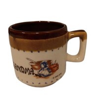 Grandma Coffee Tea Mug 1986 OTC Brown Cream Vintage Grannycore Cottagecore - £9.52 GBP
